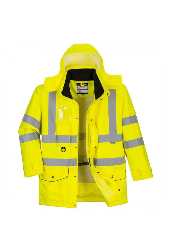 S427 Hi-Vis 7-In-1 Traffic Jacket (XSmall To 5XL)