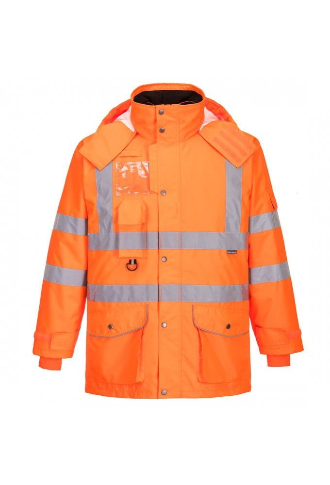 RT27 Hi-Vis 7-in-1 Traffic Jacket GO/RT (XSmall To 4XL)