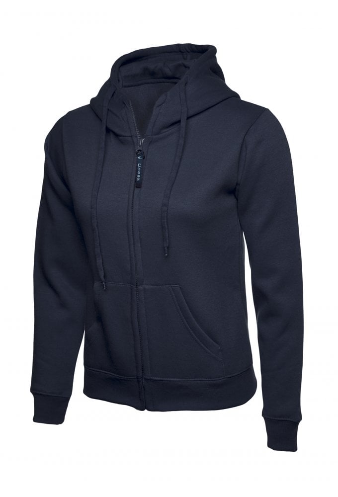 UC505 Ladies Classic Full Zip Hooded SweatShirt (XSmall to 3Xlarge) 11 COLOURS