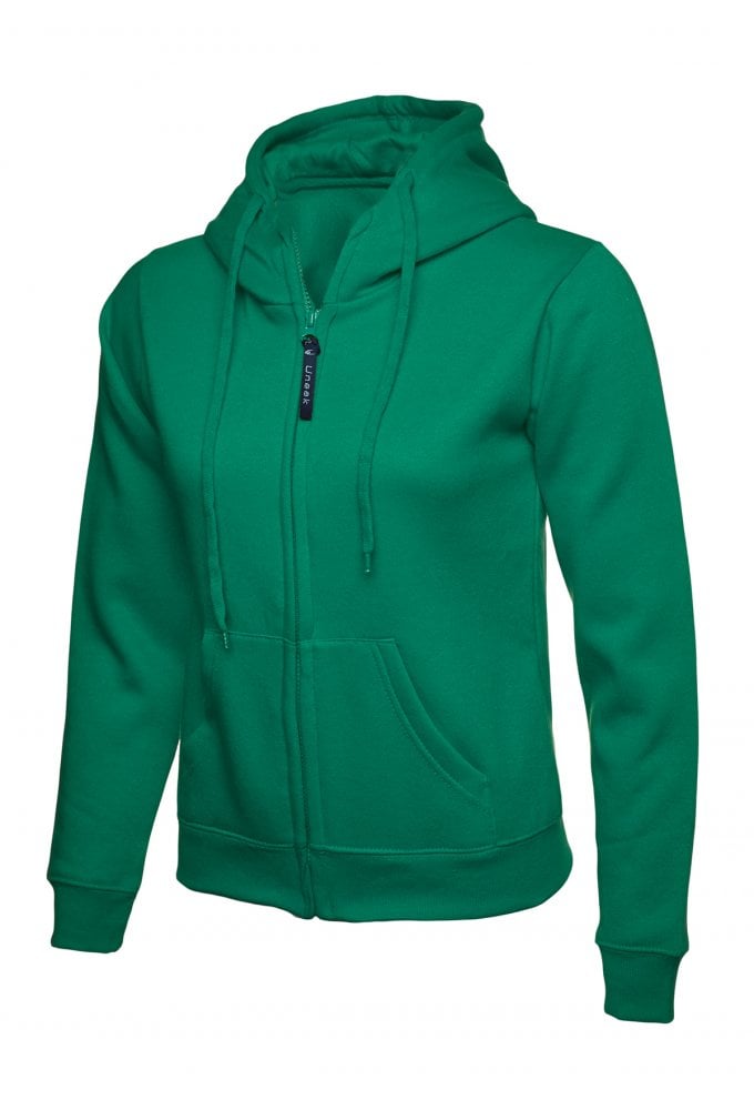 UC505 Ladies Classic Full Zip Hooded SweatShirt (XSmall to 3Xlarge) 11 COLOURS