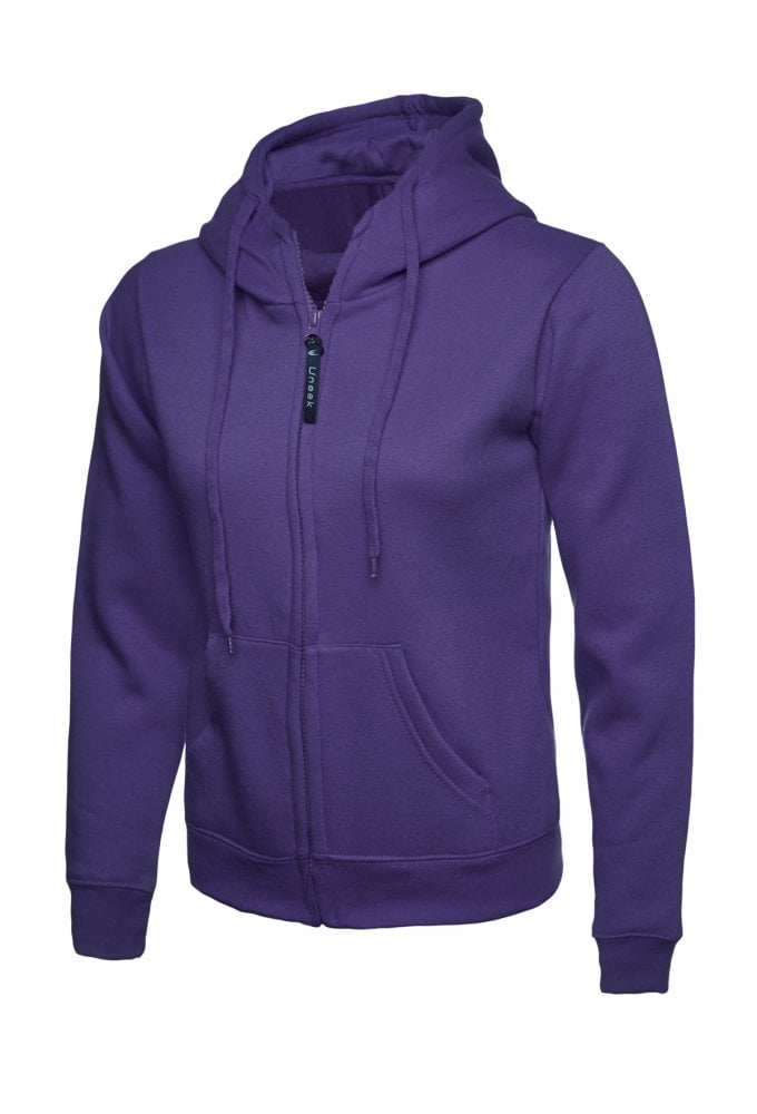 UC505 Ladies Classic Full Zip Hooded SweatShirt (XSmall to 3Xlarge) 11 COLOURS