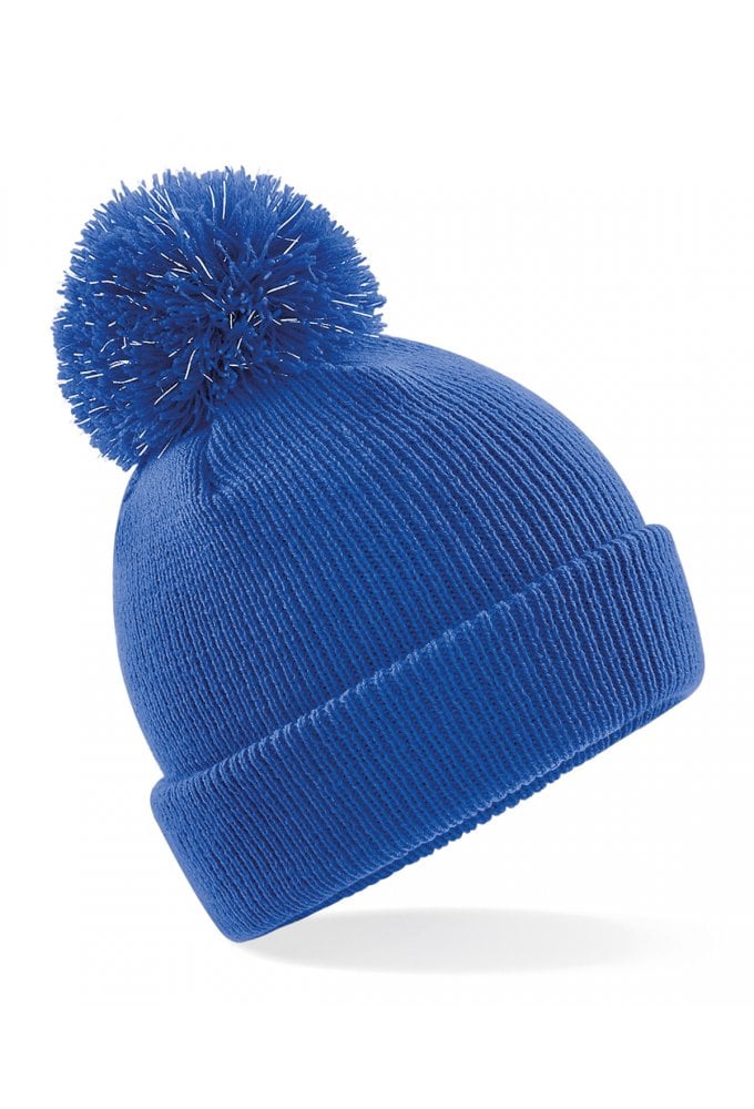 B406B Beechfield Junior reflective bobble beanie