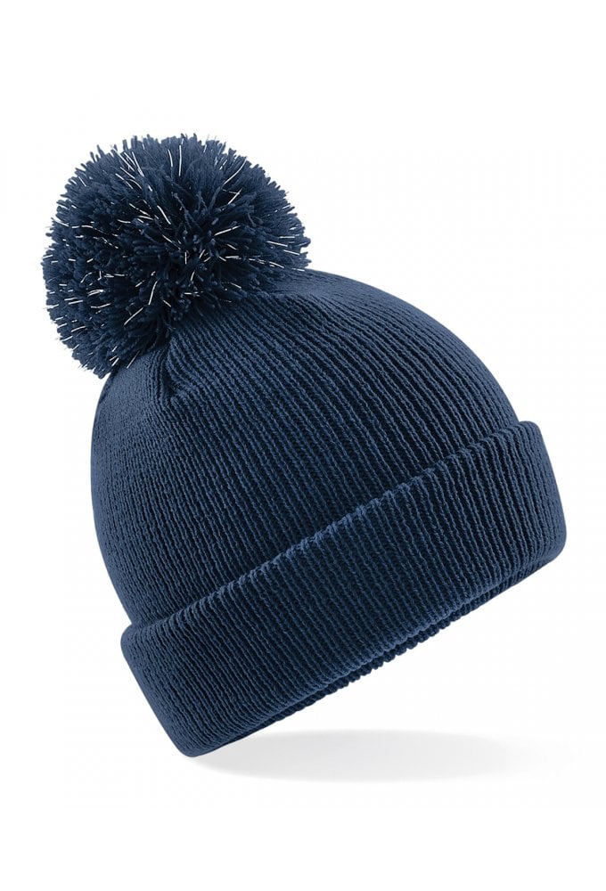 B406B Beechfield Junior reflective bobble beanie
