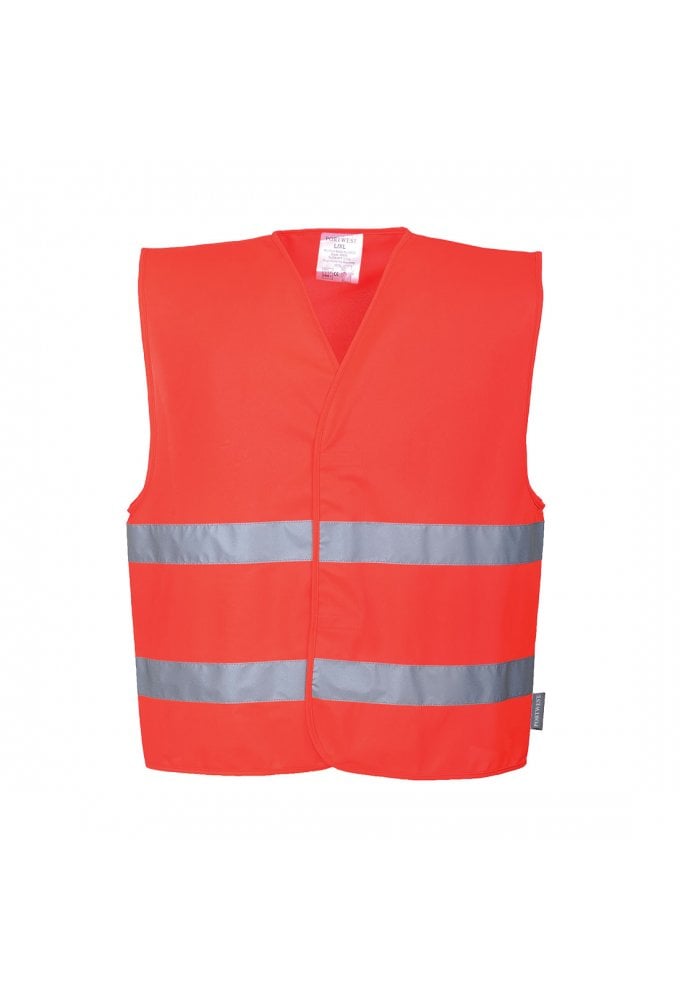 C474 Portwest Hi Vis Vests 2 Band (Small To 5XL) 2 COLOURS