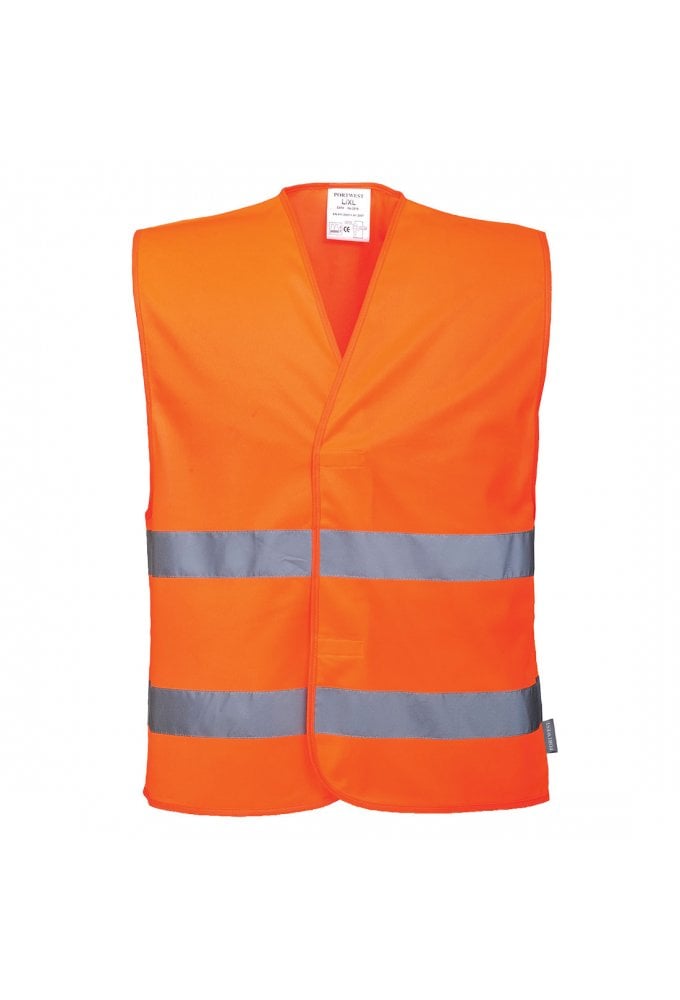 C474 Portwest Hi Vis Vests 2 Band (Small To 5XL) 2 COLOURS