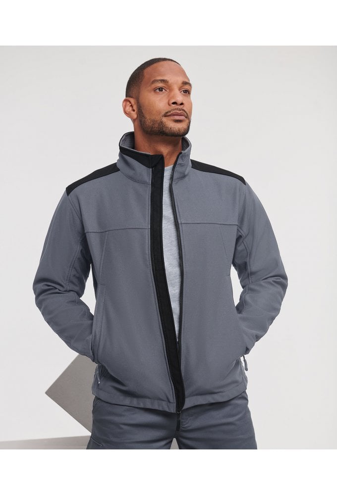 J018M Russell Work Wear Soft Shell Jacket (XSmall to 4XLarge) 2 COLOURS