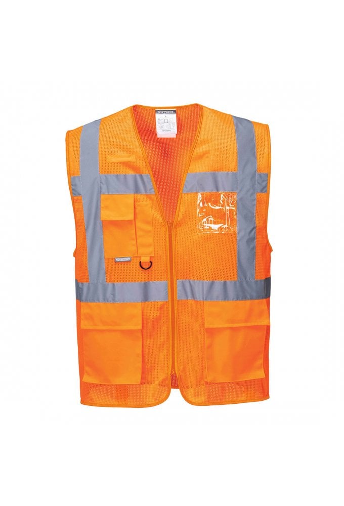 C376 Portwest Athens Hi-Vis Mesh Executive Vest Size XS-3XL (2 COLOURS)