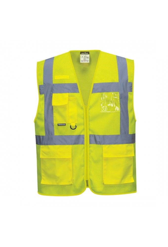 C376 Portwest Athens Hi-Vis Mesh Executive Vest Size XS-3XL (2 COLOURS)