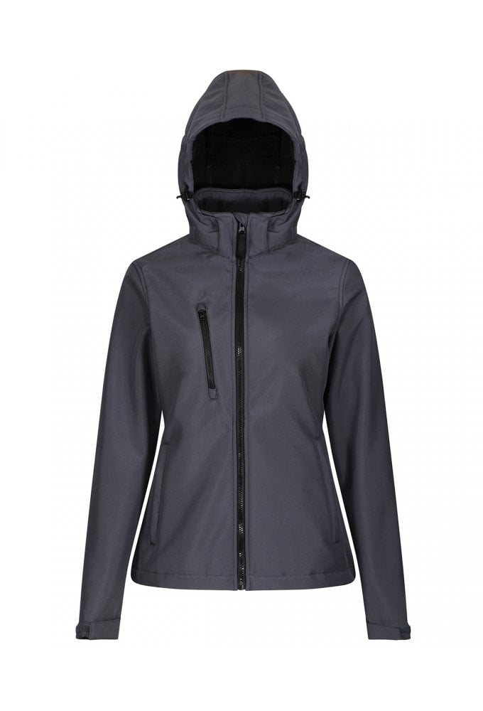 RG153 Regatta Women's venturer 3-layer hooded softshell jacket Sizes 8-20 (6 COLOURS)
