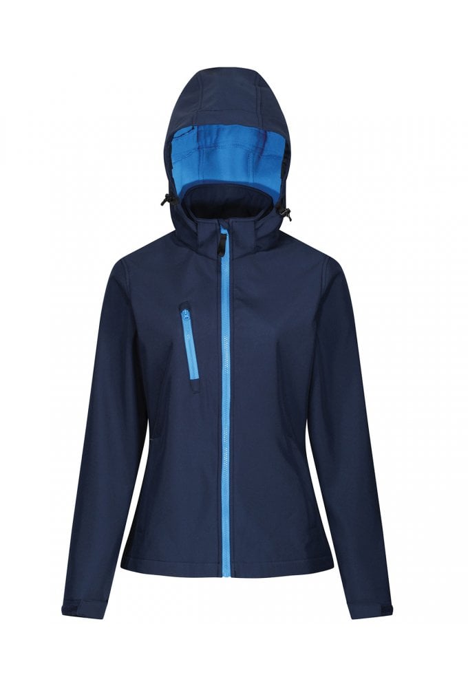 RG153 Regatta Women's venturer 3-layer hooded softshell jacket Sizes 8-20 (6 COLOURS)