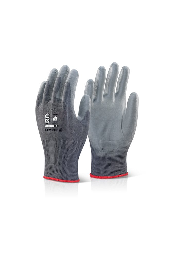 PUG Beeswift PU Coated Glove (size 7 to 10 ) 3 COLOURS Pack Size 100 Pairs
