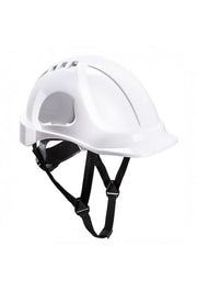 Portwest PS55WH PS55 - Portwest Endurance Plus Helmet Vented Ratchet with 6 Point Harness 4 Point Chin Strap White