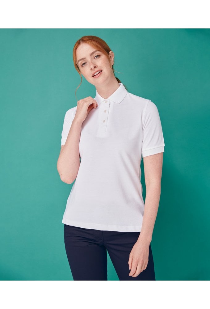 HB121 Henbury Women's classic cotton piqué polo shirt (Size 10 to 18) 3 COLOURS