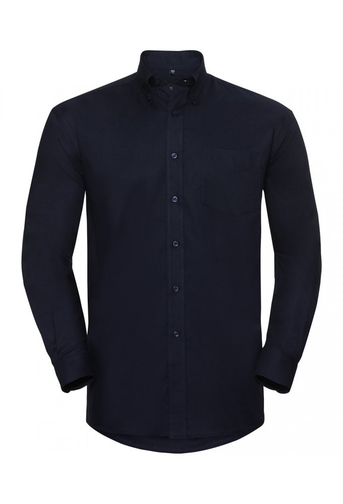 Russell J932M Long sleeve easycare Oxford shirt Size 14.5-21 (5 COLOURS)