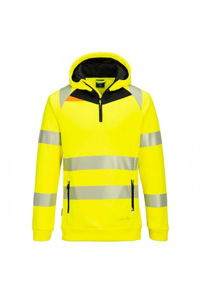 Portwest DX482 DX4 Hi-Vis 1/4 Zip Hoodie Size Small-5XL (2 COLOURS)
