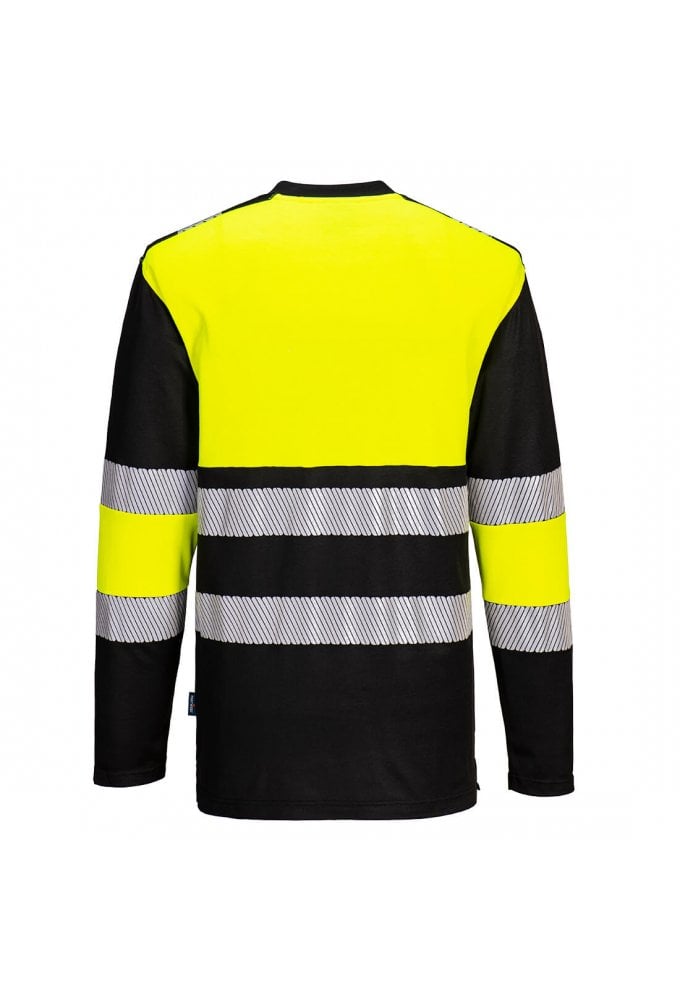 Portwest PW312 - PW3 Hi-Vis Cotton Comfort Class 1 T-Shirt Long/Sleeve 2 COLOURS