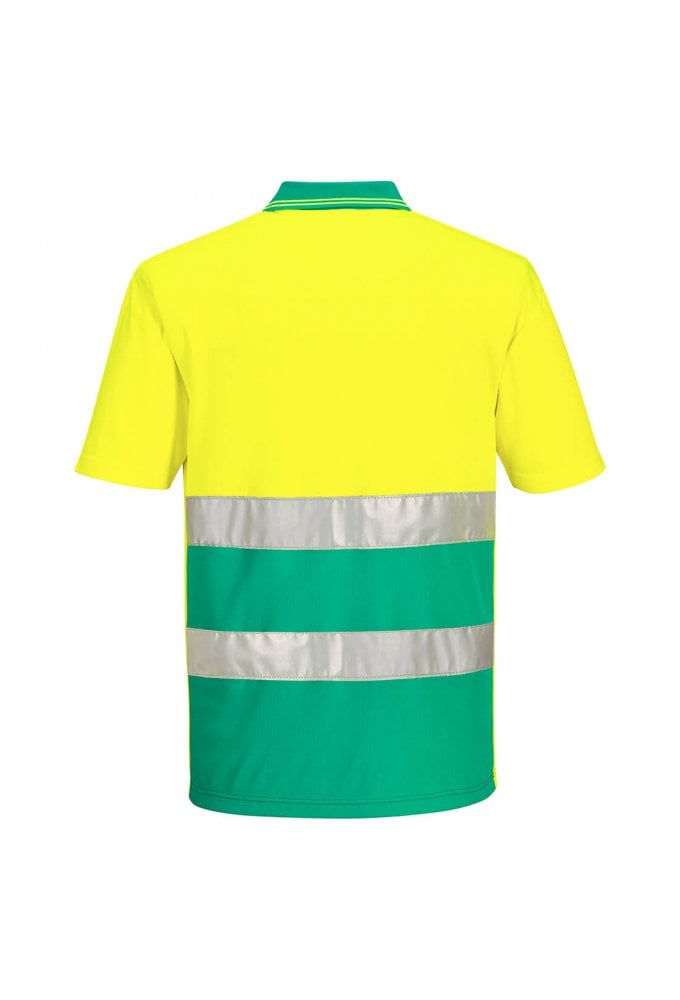 Portwest S175 - Hi-Vis Lightweight Contrast Polo Shirt Size S-4XL (2 COLOURS) EN20471 class 2