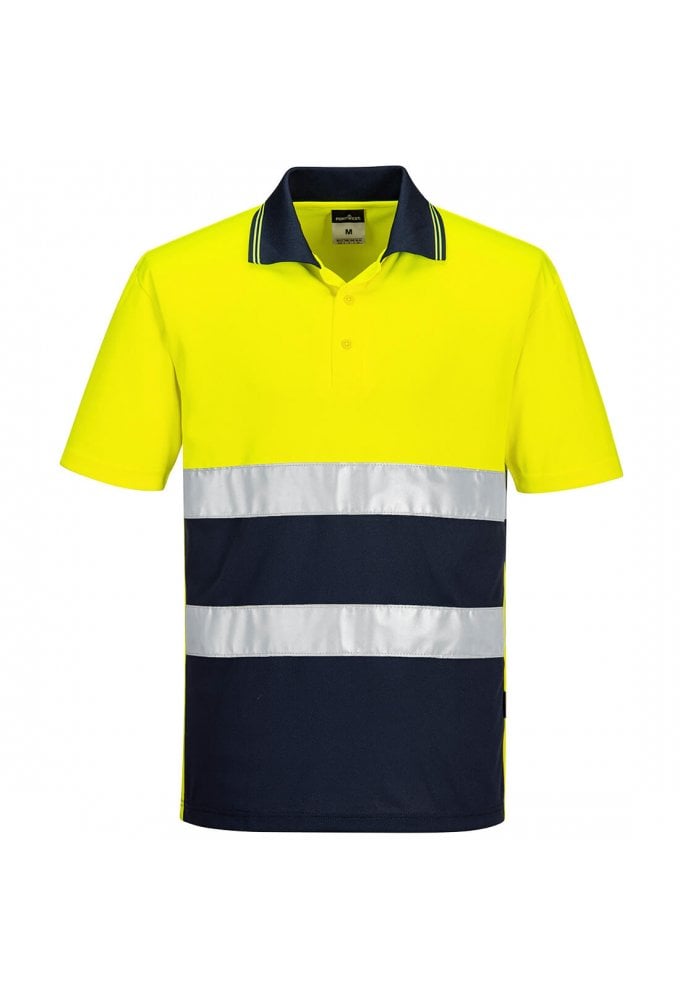Portwest S175 - Hi-Vis Lightweight Contrast Polo Shirt Size S-4XL (2 COLOURS)