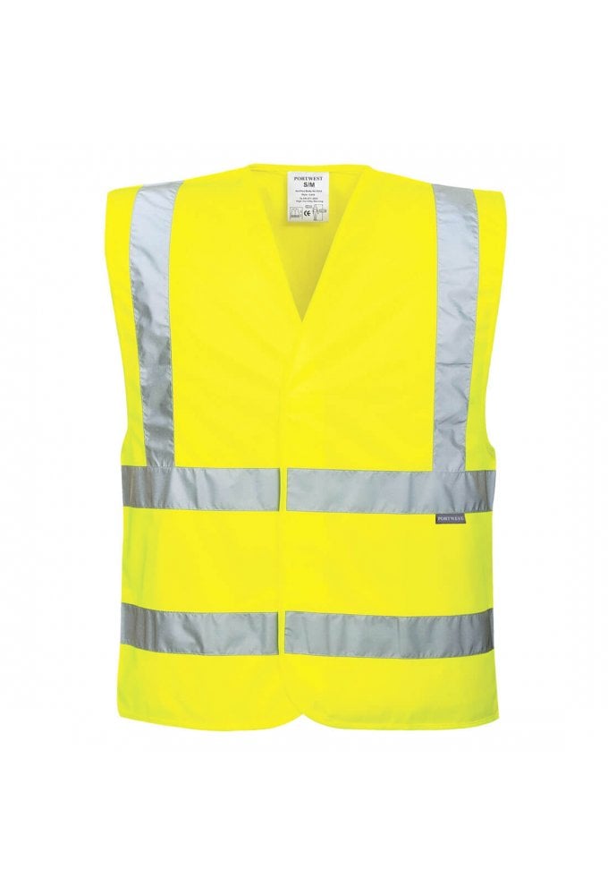 Portwest EC76 - Eco Hi-Vis Vest (10 Pack) S/M-4XL/5XL (2 COLOURS)