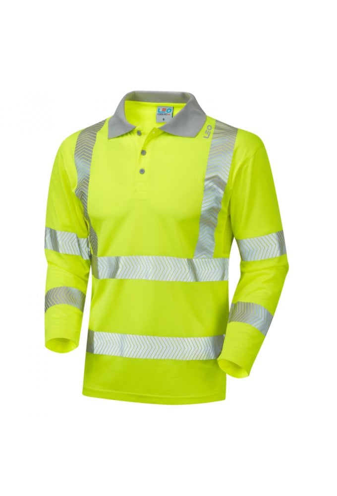 P08-Y Barricane ISO 20471 Class 3 Coolviz Plus Sleeved Polo Shirt Yellow (Small To 6XL)