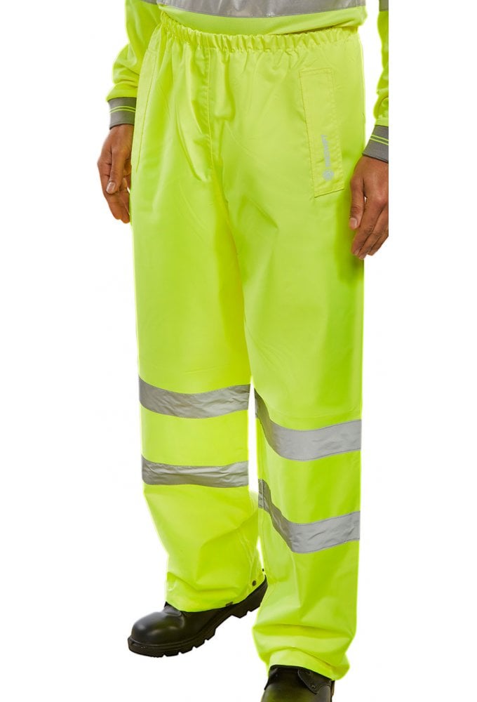 TENSY Beeswift Hi Visibility Overtrousers (Small To 4XL) 2 COLOURS