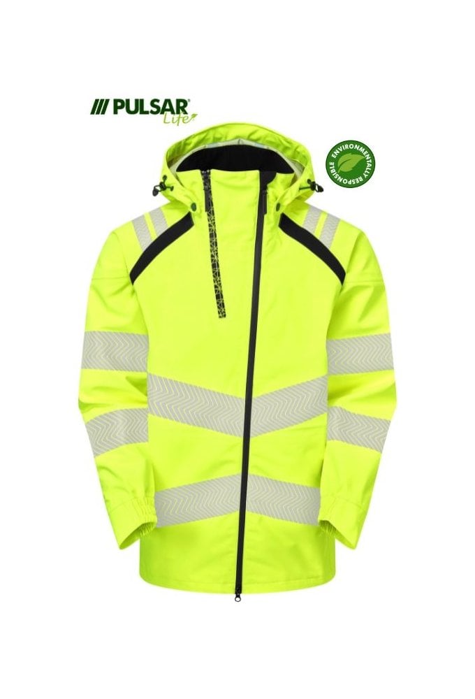 LFE909-YEL Pulsar PULSAR® LIFE Men's Shell Jacket Yellow Size Small-6XL