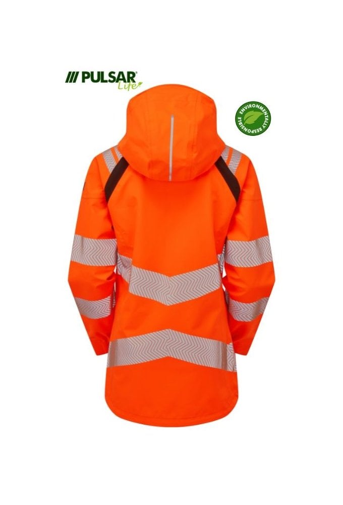 LFE960-ORG Pulsar PULSAR® LIFE Ladies Shell Jacket Orange Size Small-6XL RIS-3279