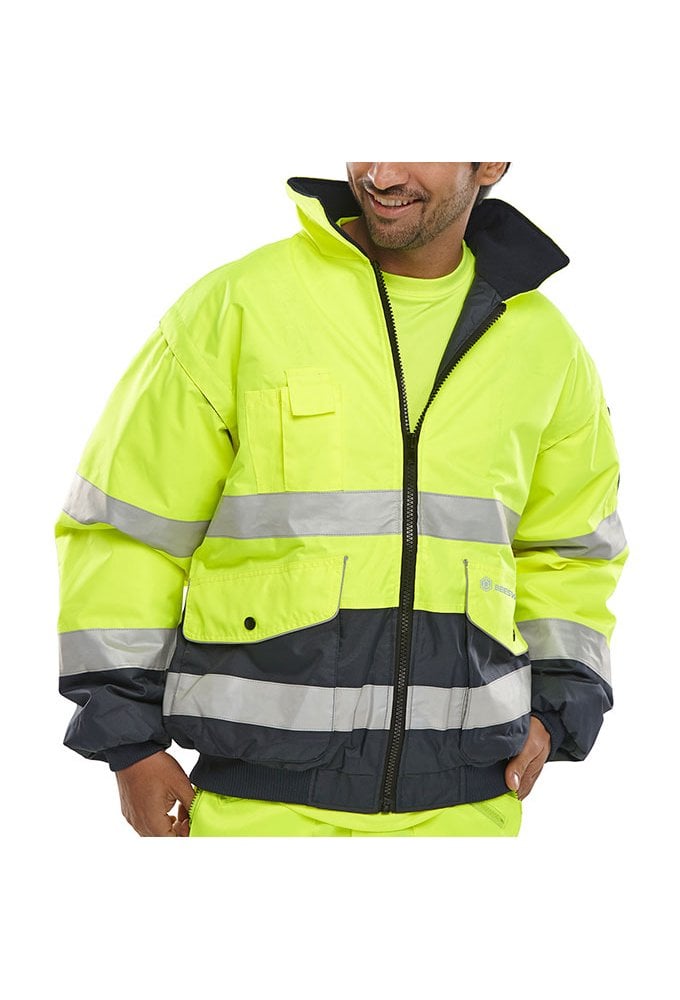 EBJ Beeswift Hi Vis Europa Bomber Jacket Two Tone (Small To 5XL) 2 COLOURS