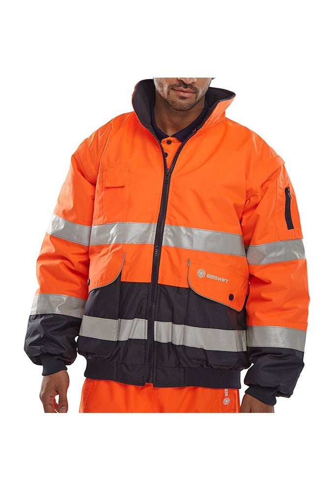 EBJ Beeswift Hi Vis Europa Bomber Jacket Two Tone (Small To 5XL) 2 COLOURS