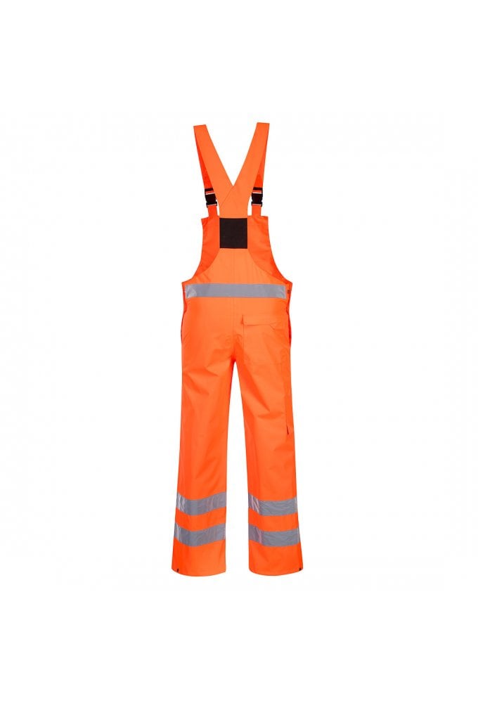 S388 - Portwest Hi-Vis Breathable Rain Bib and Brace (32 TO 50 Waist Size) 2 COLOURS