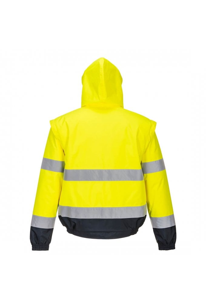 C468 - HI-Vis 2-in-1 Jacket (XSmall to 3XLarge) 2 COLOURS RIS 3279 TOM in Orange