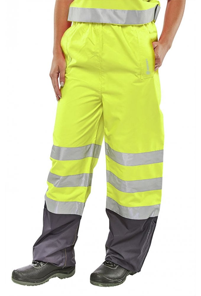 BET Class 1 Belfry Two Tone Breathable Overtousers (Small To 3XL) RIS 3279 Orange Only