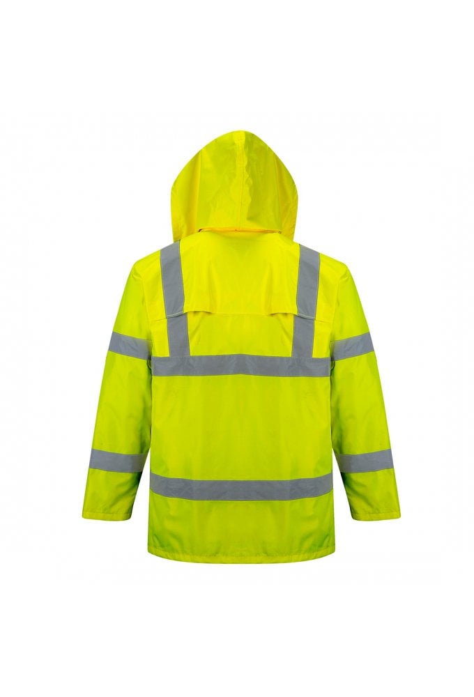 H440 Portwest Hi-Vis Unlined Rain Jacket (XSmall To 4XL) 2 COLOURS