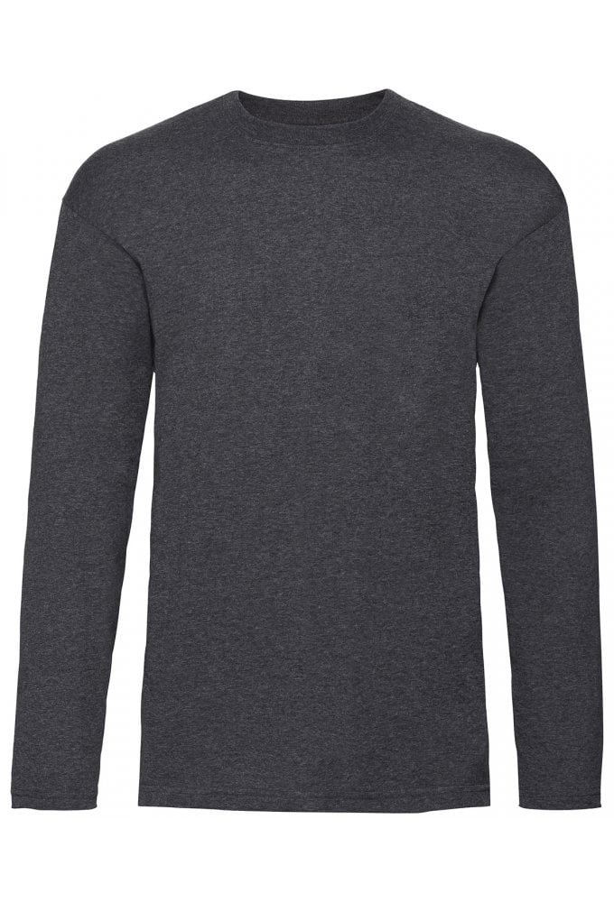 SS032 Valueweight Long Sleeve T-Shirt (Small To 2XL) 8 COLOURS