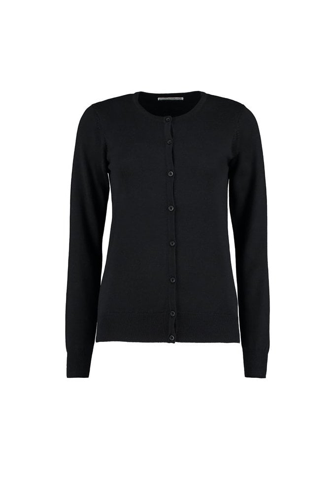 KK355 Women's Arundel crew neck cardigan long sleeve (classic fit) (Size 6 to 20) 2 COLOURS