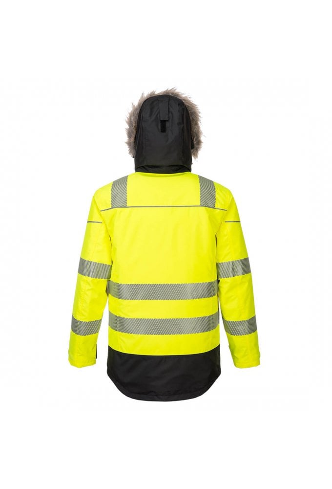 PW369 - PW3 Hi-Vis Winter Parka Jacket (Small to 5Xlarge) 2 COLOURS RIS 3279 TOM Orange / Black Only