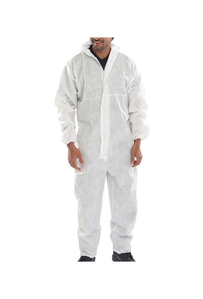 COC10 DISPOSABLE COVERALL WHITE L TYPE 5/6 (Small to 2XLarge) Pack size 20 Pairs