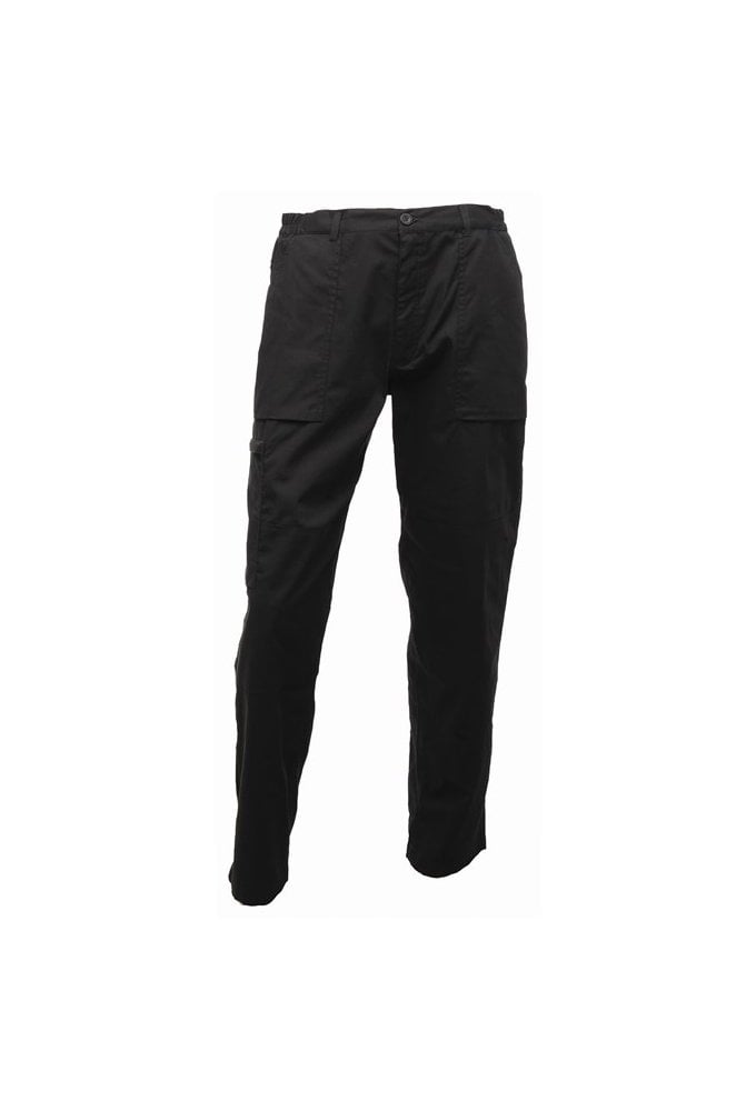 RG232 Regatta Water Repellant Action Trousers Black (28 to 46 Waist) 3 Leg Lengths