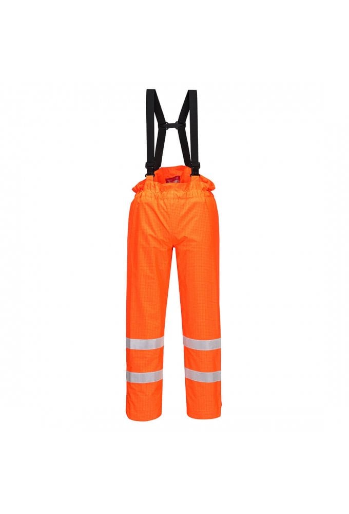 S780 BizFlame Salopettes Antistatic Flame Retardent Breathable . Waterproof (Small To 2XL) 2 COLOURS RIS 3279 TOM Orange Onlay