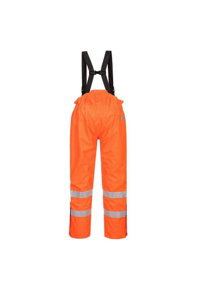 S781 BizFlame Lined Salopettes (Flame Retadent Anti Static) (Small To 3XL) 2 COLOURS RIS3279 TOM Orange Only