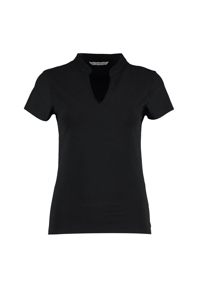 KK770 Kustom Kit Corporate Short Sleeved Top Mandarin Collar (8/10 to 20/22) 2 COLOURS