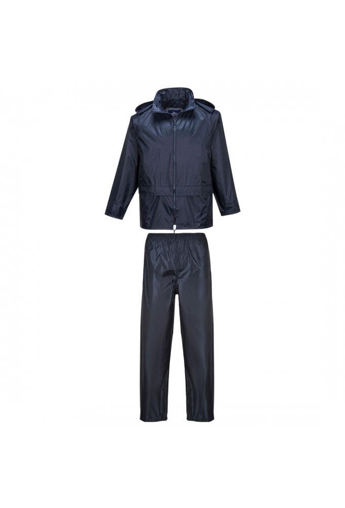 L440 Portwest Essential Rainsuit 2 Piece (Xsmall to 6XLarge ) 2 COLOURS