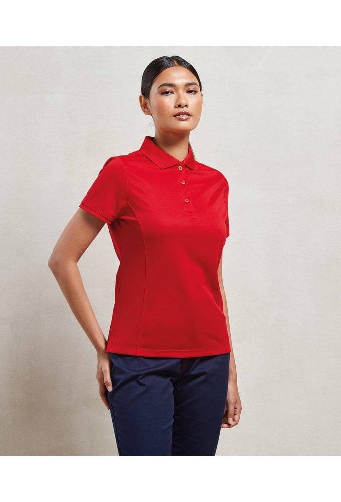 PR616 Premier PR616 Women's Coolchecker® piqué polo Size 8-18 (18 COLOURS)