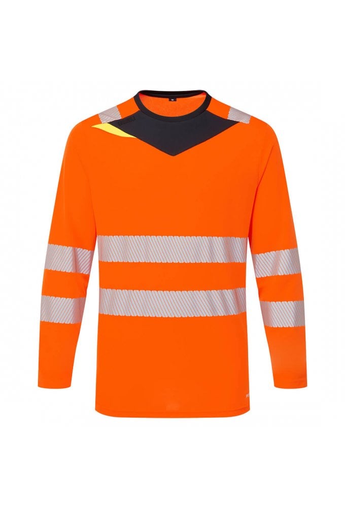 Portwest DX416 DX4 Hi-Vis T-Shirt Long Sleeve Sizes Small-6XL (2 COLOURS)