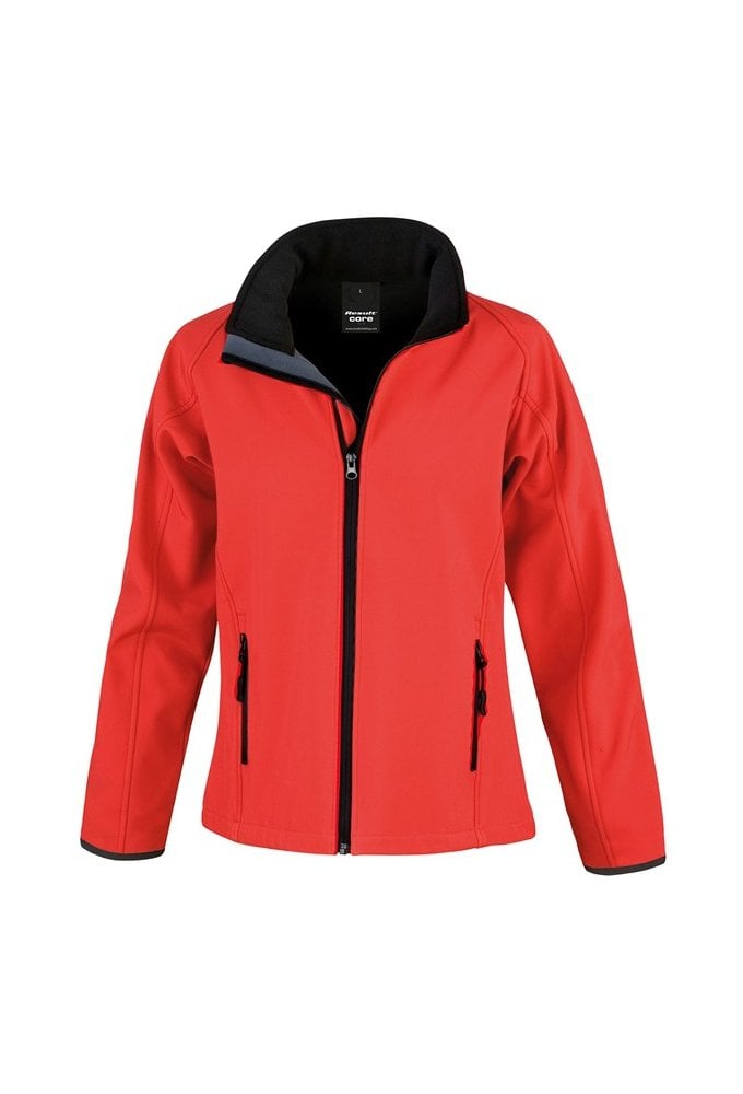 R231F Women's Core printable softshell jacket (XSMALL TO 2XLARGE) 9 COLOURS