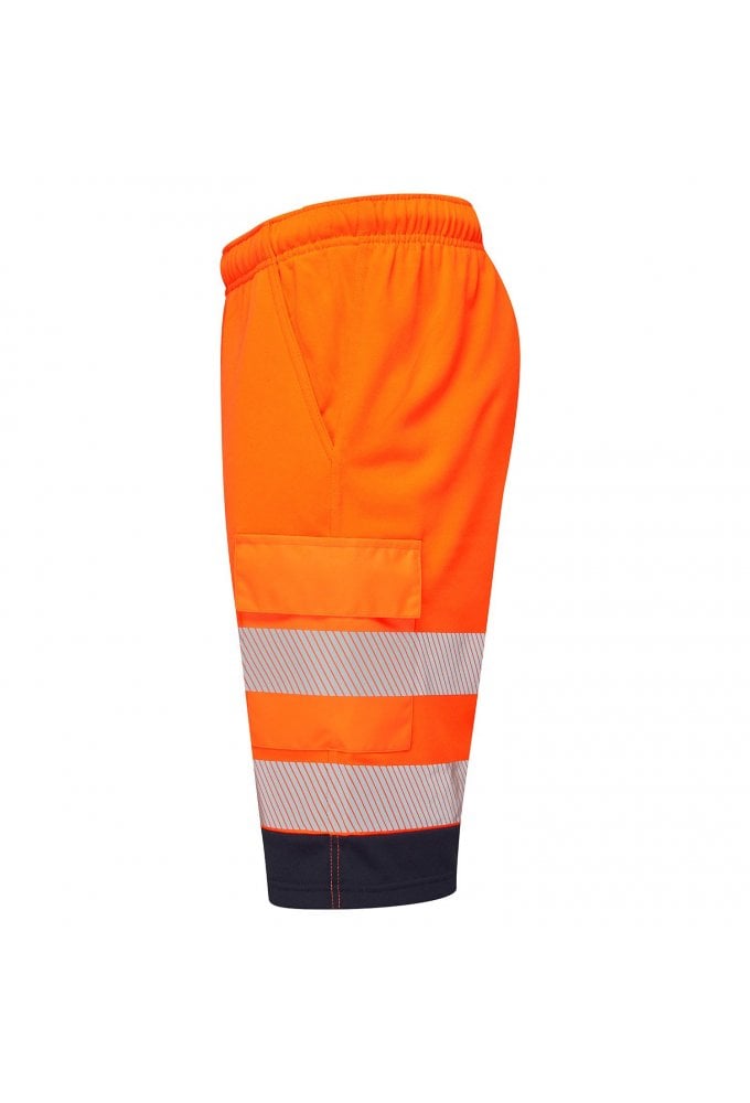Supertouch Essentials Hi-Vis Eco CottonCool Orange Shorts Size Small-4xl