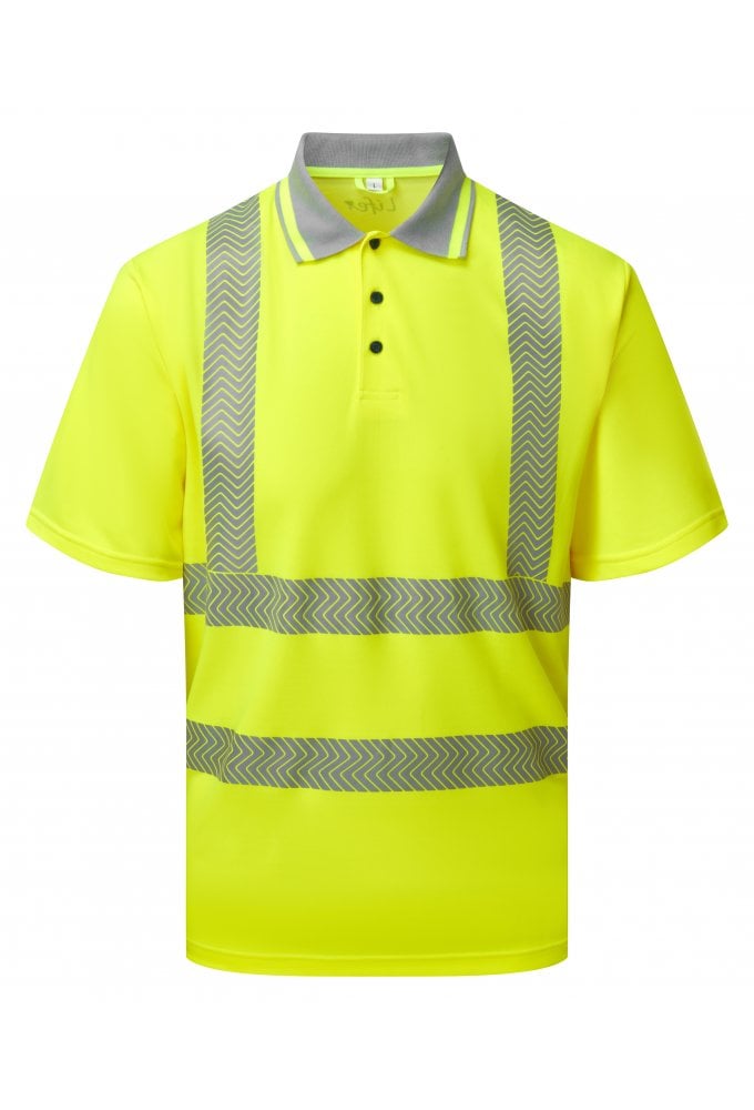 LFE923 Pulsar PULSAR® LIFE Men's Short Sleeve Polo Shirt Yellow