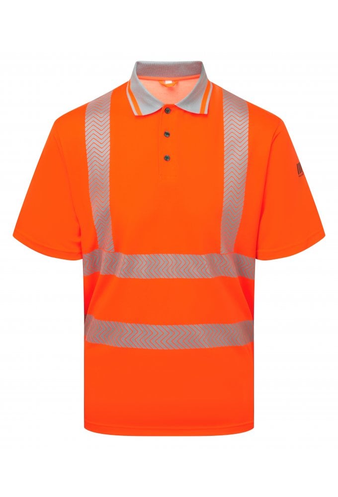 LFE924 Pulsar PULSAR® LIFE Men's Short Sleeve Polo Shirt Orange
