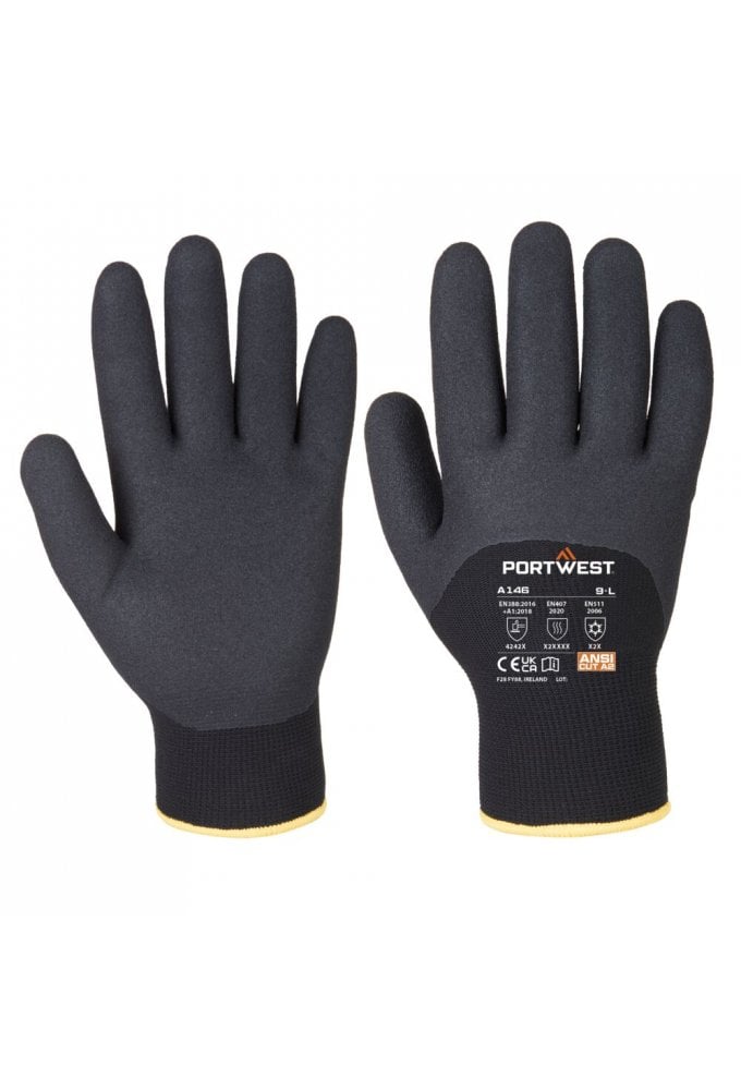 Cold 15 Nitrile Sandy 3/4 Dipped Glove
