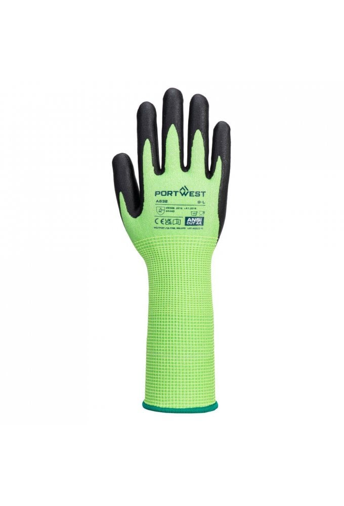 Cut D13 Nitrile Green Long Cuff Glove